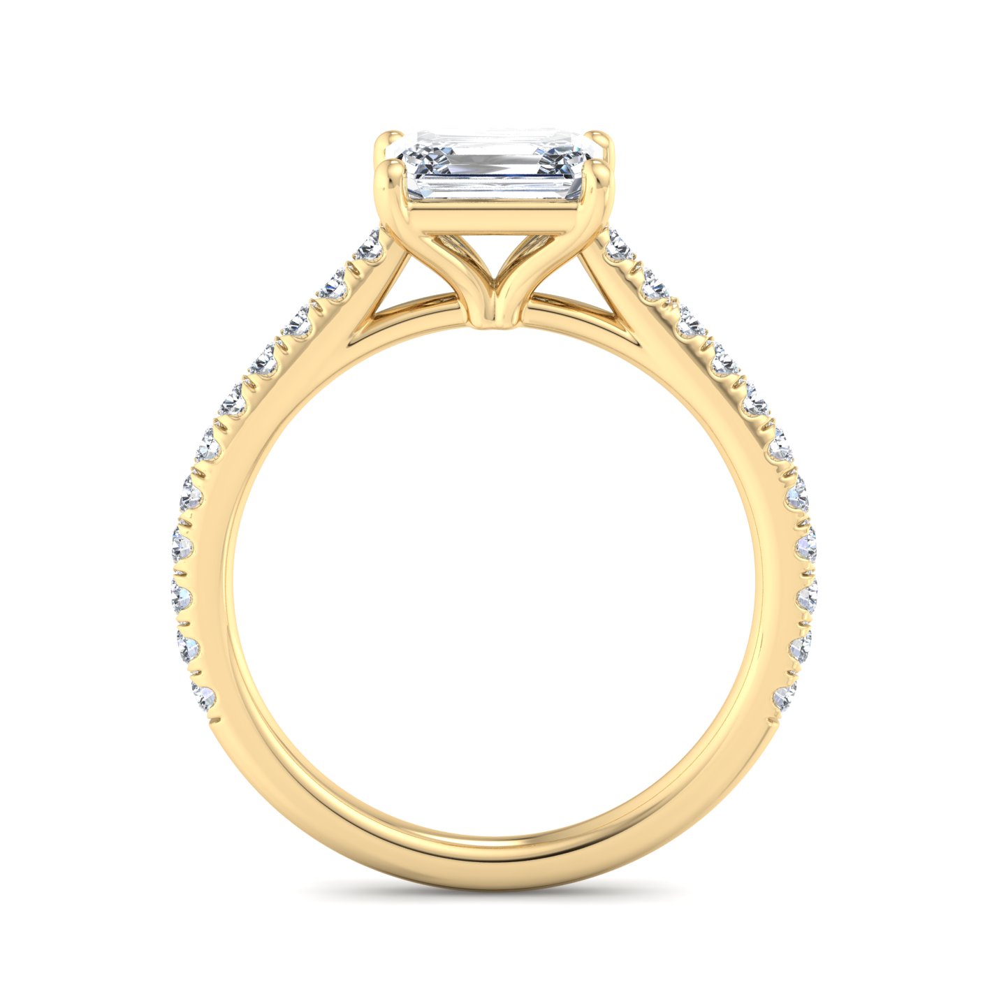 Sadie East West Pave Engagement Ring